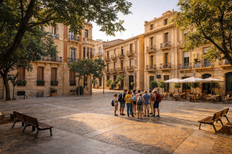 Plaza de San Francisco en Cartagena, punto de encuentro del free tour